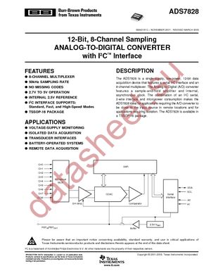 ADS7828EB/2K5 datasheet  